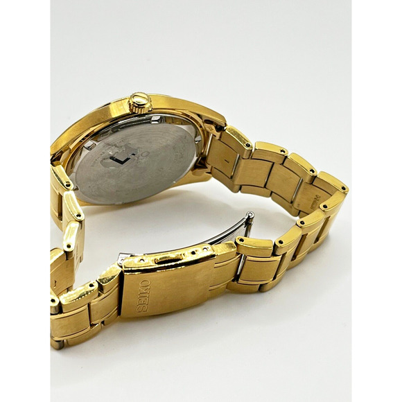 Seiko 6N52-00A0 SUR307 Gold Quartz Watch Authentic New W LUMINOX Gift Box - Picture 3 of 7